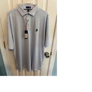Stitch Golf Congress Stripe (Gulf Color) Golf Polo Shirt XL Size